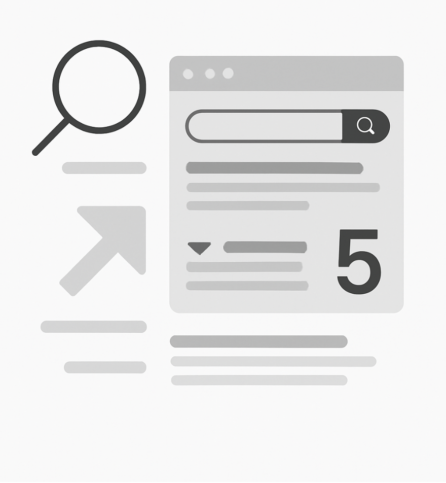 search results concept